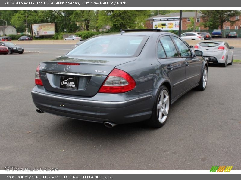 Flint Grey Metallic / Black 2009 Mercedes-Benz E 350 4Matic Sedan