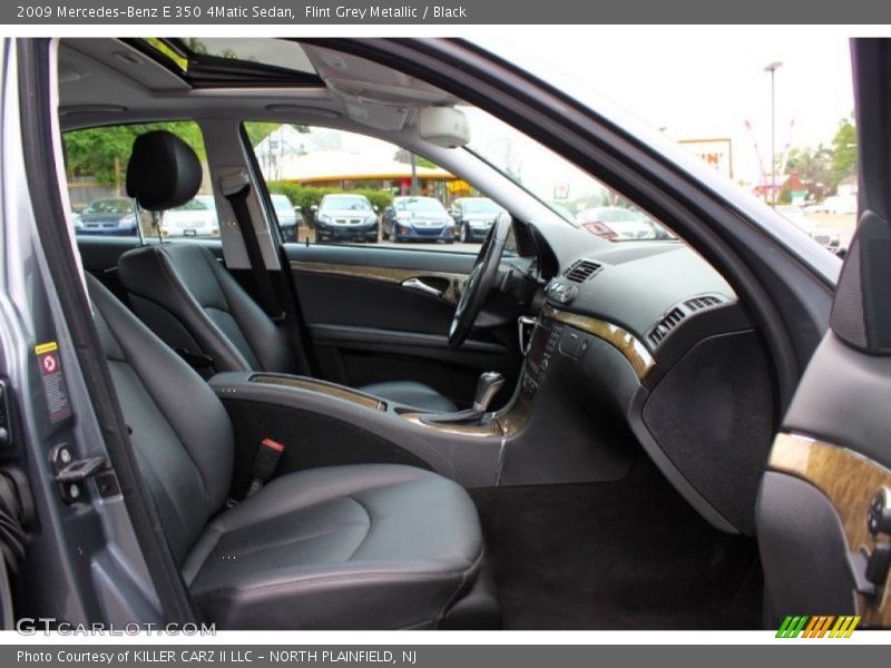 Flint Grey Metallic / Black 2009 Mercedes-Benz E 350 4Matic Sedan