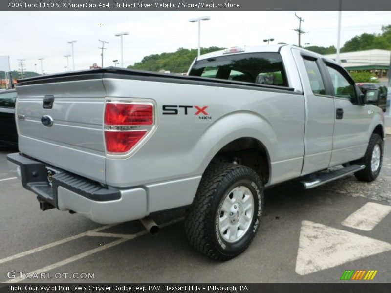 Brilliant Silver Metallic / Stone/Medium Stone 2009 Ford F150 STX SuperCab 4x4