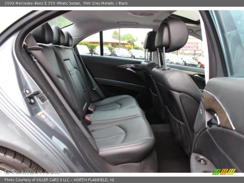 Flint Grey Metallic / Black 2009 Mercedes-Benz E 350 4Matic Sedan