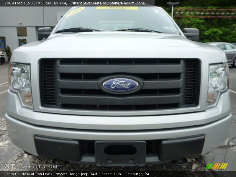 Brilliant Silver Metallic / Stone/Medium Stone 2009 Ford F150 STX SuperCab 4x4