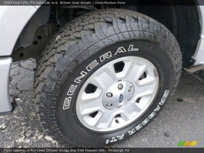 Brilliant Silver Metallic / Stone/Medium Stone 2009 Ford F150 STX SuperCab 4x4