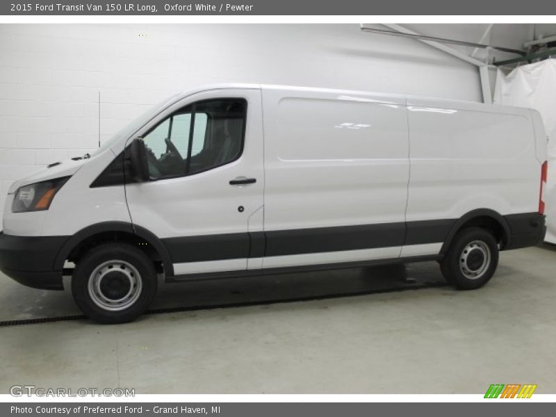 Oxford White / Pewter 2015 Ford Transit Van 150 LR Long