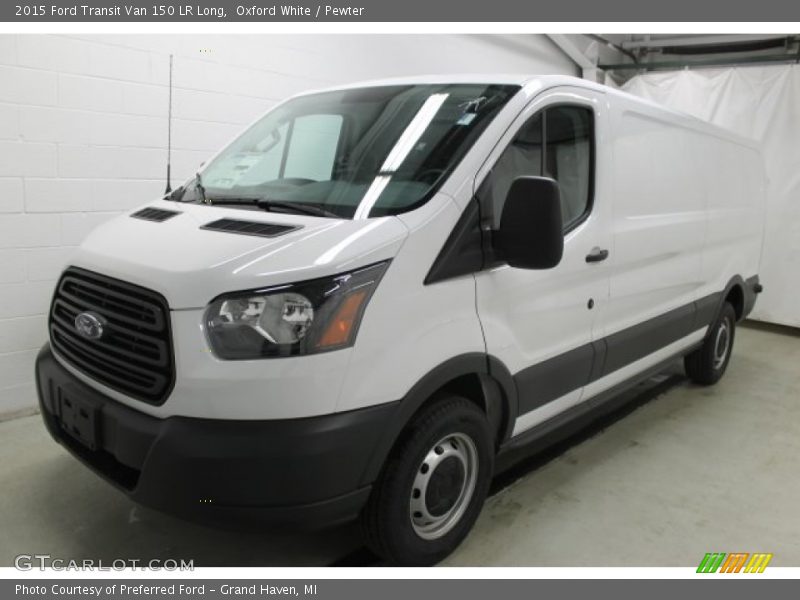 Oxford White / Pewter 2015 Ford Transit Van 150 LR Long