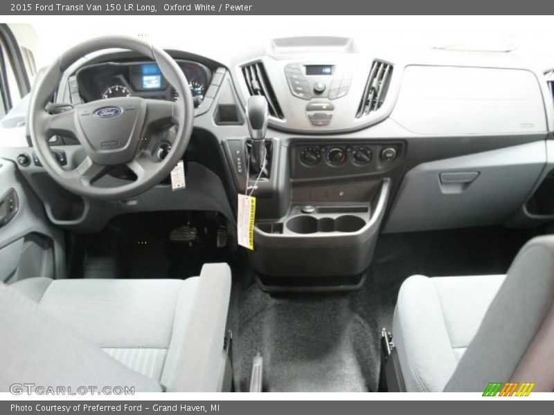 Oxford White / Pewter 2015 Ford Transit Van 150 LR Long