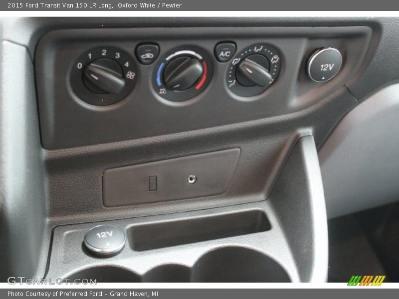 Oxford White / Pewter 2015 Ford Transit Van 150 LR Long