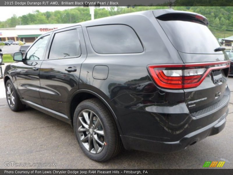 Brilliant Black Crystal Pearl / Black 2015 Dodge Durango R/T AWD
