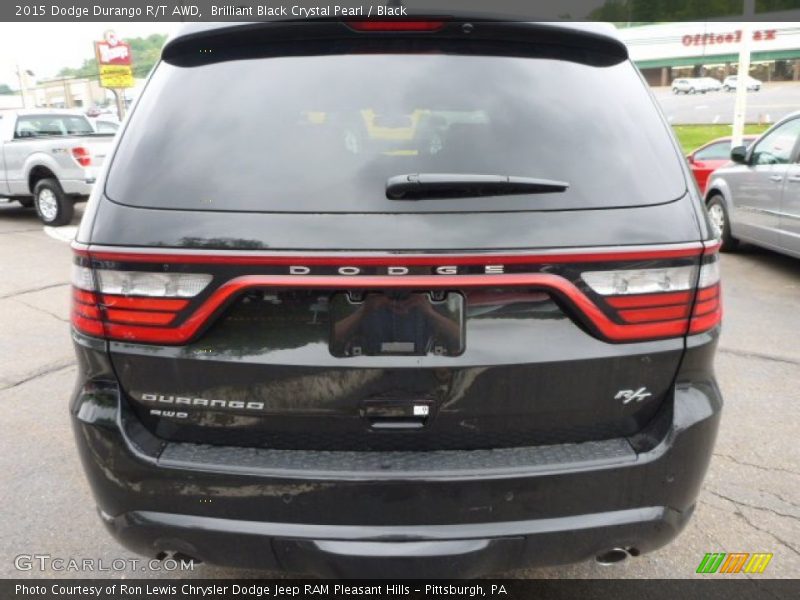 Brilliant Black Crystal Pearl / Black 2015 Dodge Durango R/T AWD