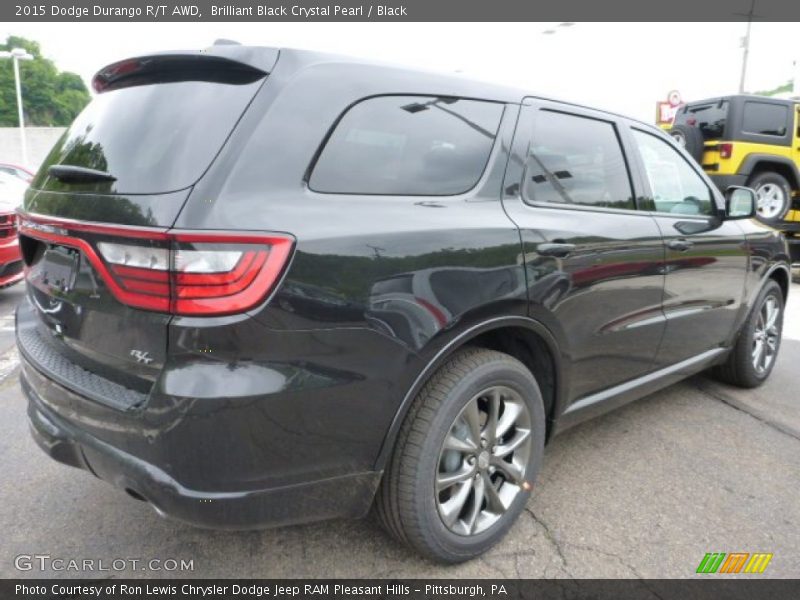 Brilliant Black Crystal Pearl / Black 2015 Dodge Durango R/T AWD