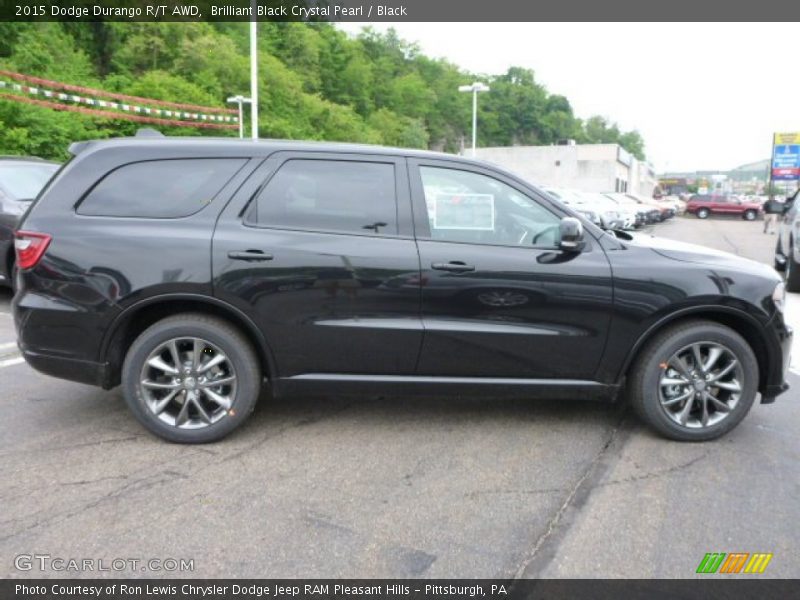 Brilliant Black Crystal Pearl / Black 2015 Dodge Durango R/T AWD