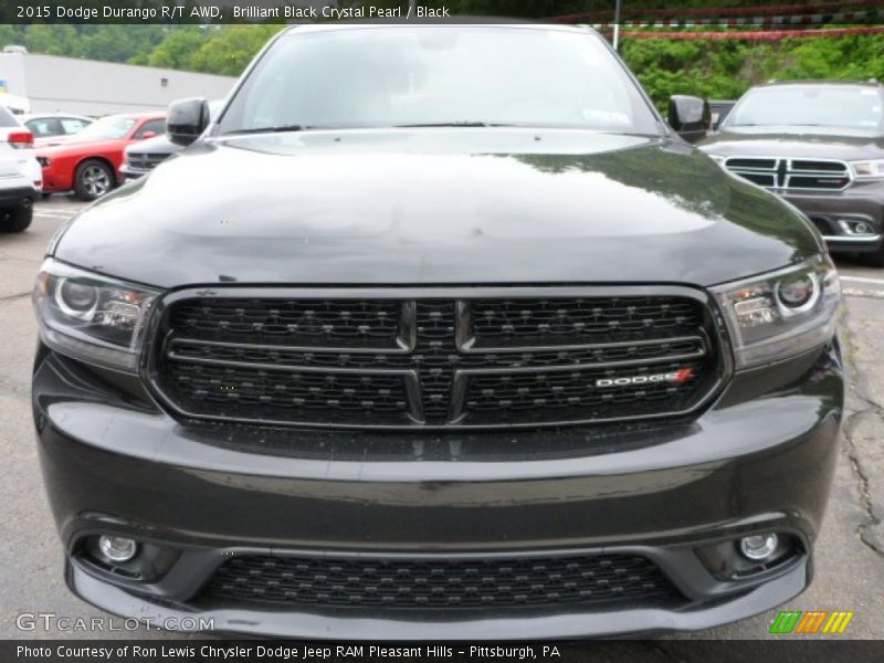 Brilliant Black Crystal Pearl / Black 2015 Dodge Durango R/T AWD