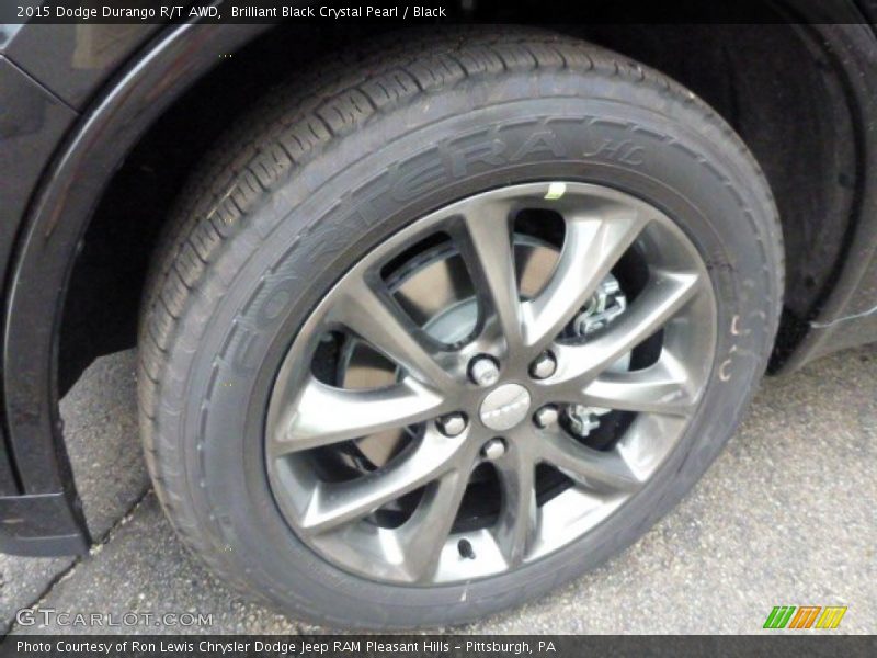 Brilliant Black Crystal Pearl / Black 2015 Dodge Durango R/T AWD
