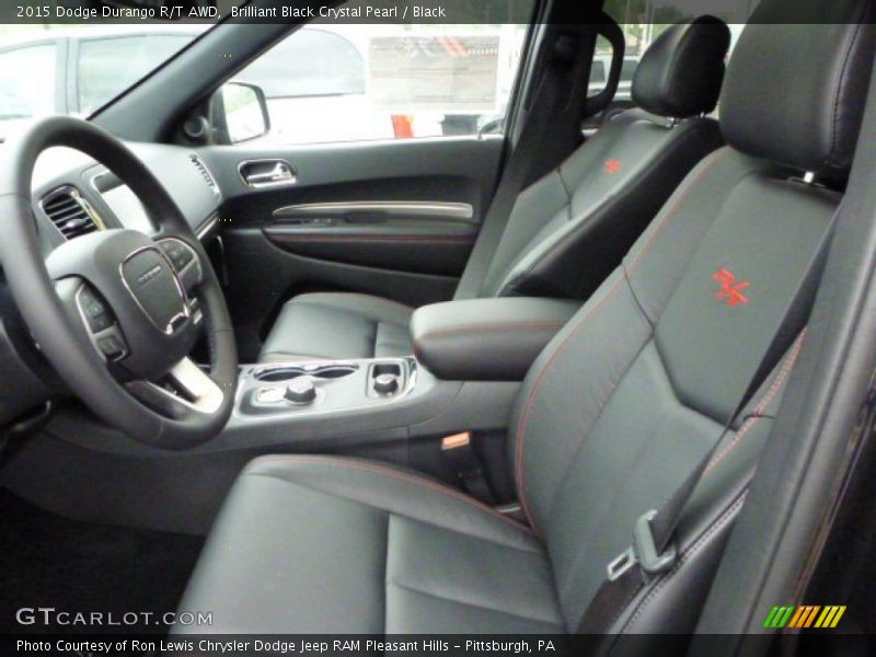 Brilliant Black Crystal Pearl / Black 2015 Dodge Durango R/T AWD