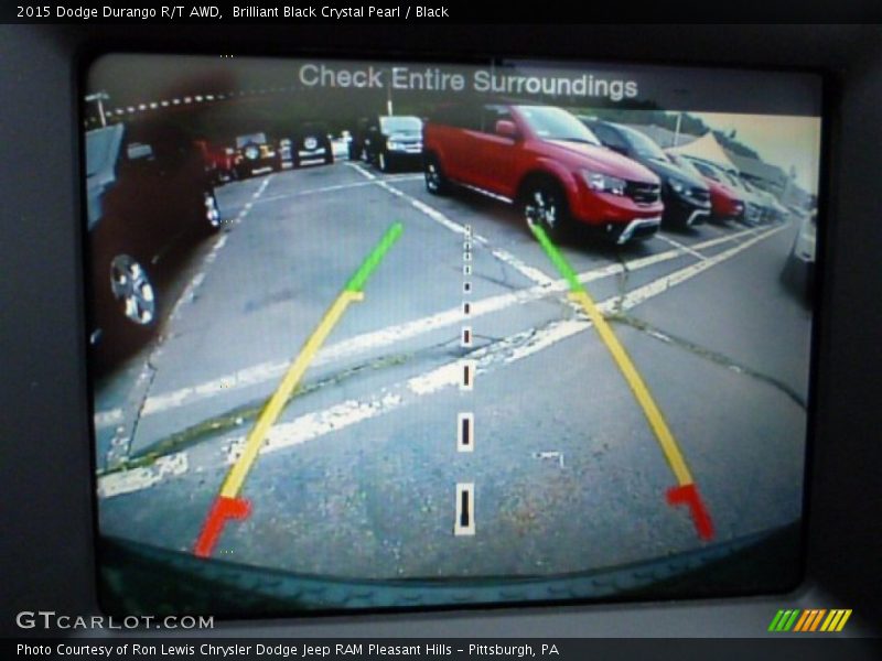 Brilliant Black Crystal Pearl / Black 2015 Dodge Durango R/T AWD