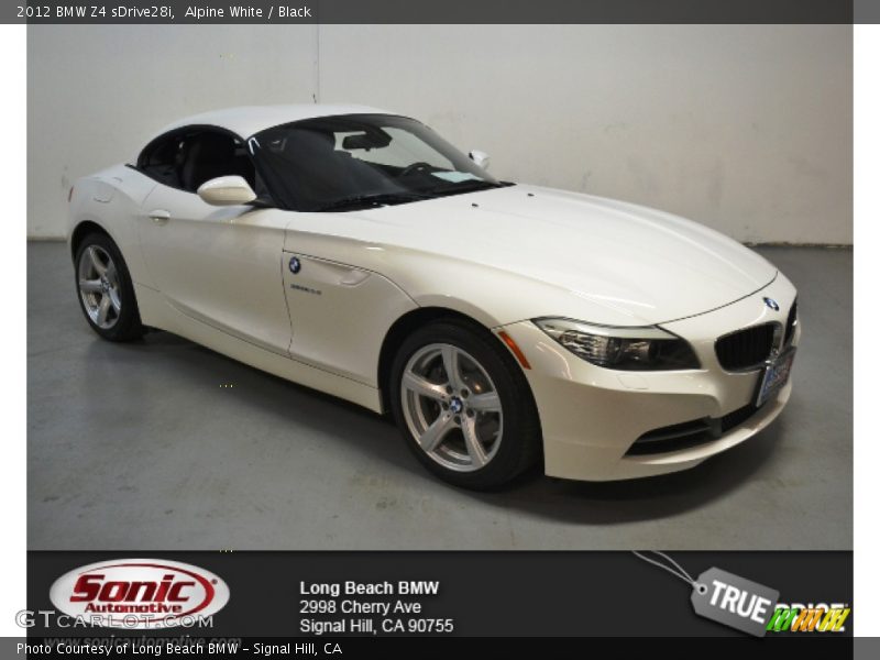 Alpine White / Black 2012 BMW Z4 sDrive28i