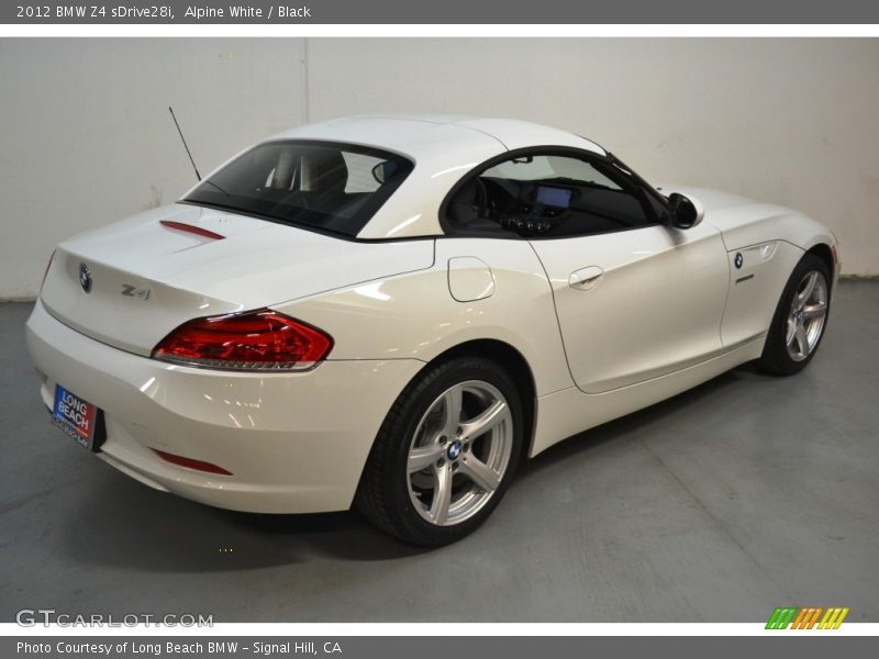 Alpine White / Black 2012 BMW Z4 sDrive28i