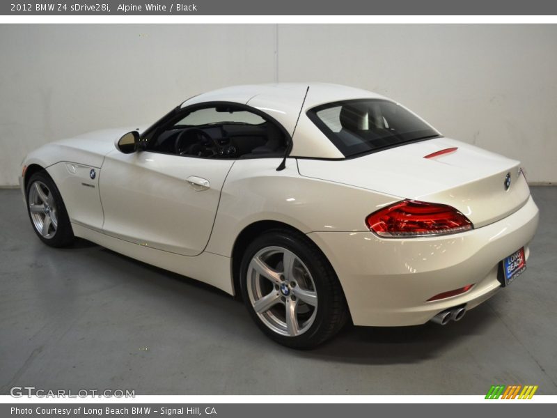 Alpine White / Black 2012 BMW Z4 sDrive28i