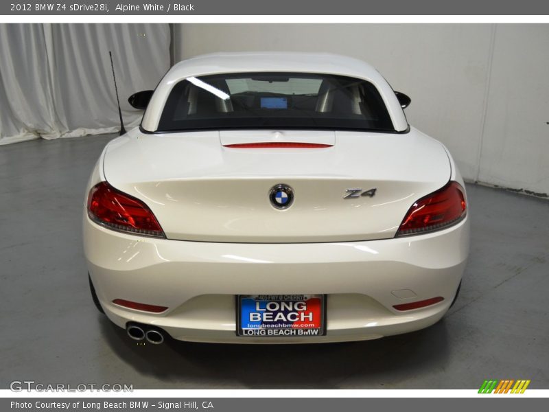 Alpine White / Black 2012 BMW Z4 sDrive28i