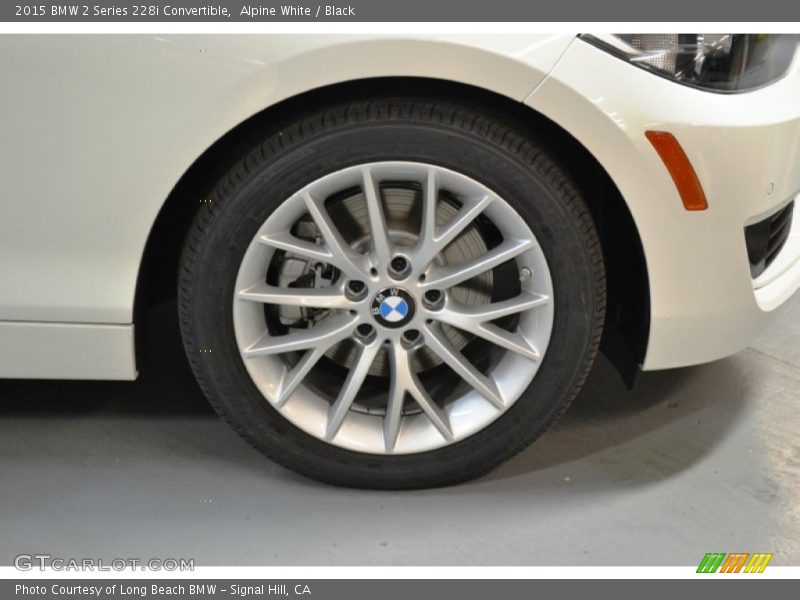 Alpine White / Black 2015 BMW 2 Series 228i Convertible