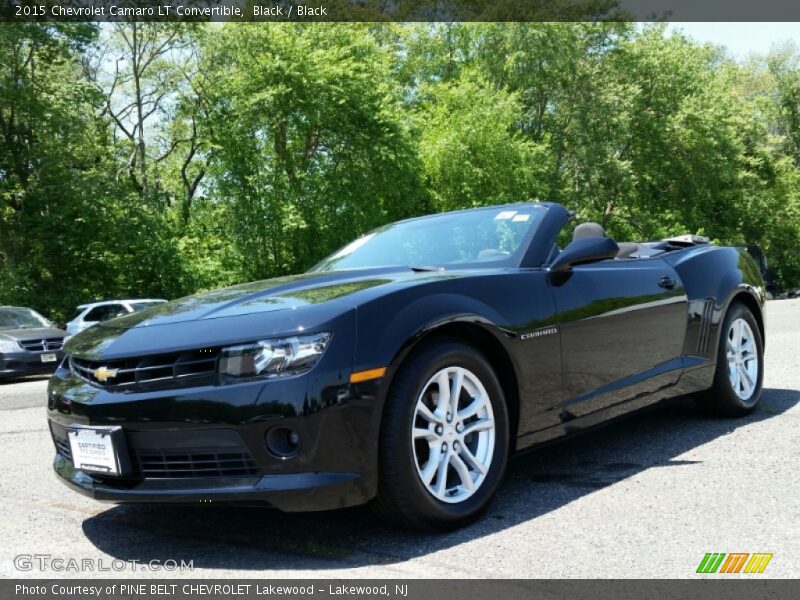 Black / Black 2015 Chevrolet Camaro LT Convertible