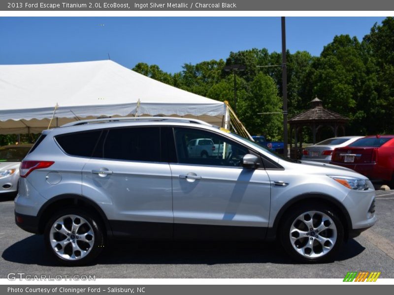 Ingot Silver Metallic / Charcoal Black 2013 Ford Escape Titanium 2.0L EcoBoost