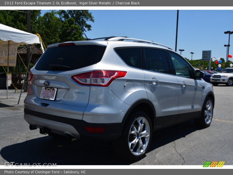 Ingot Silver Metallic / Charcoal Black 2013 Ford Escape Titanium 2.0L EcoBoost