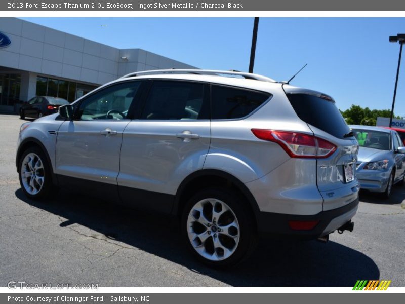 Ingot Silver Metallic / Charcoal Black 2013 Ford Escape Titanium 2.0L EcoBoost