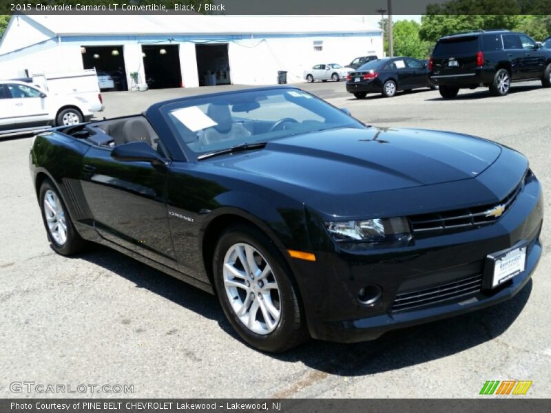 Black / Black 2015 Chevrolet Camaro LT Convertible