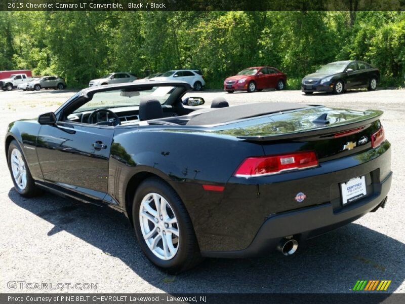 Black / Black 2015 Chevrolet Camaro LT Convertible