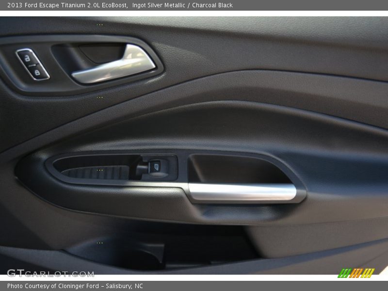Ingot Silver Metallic / Charcoal Black 2013 Ford Escape Titanium 2.0L EcoBoost