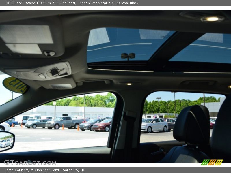 Ingot Silver Metallic / Charcoal Black 2013 Ford Escape Titanium 2.0L EcoBoost