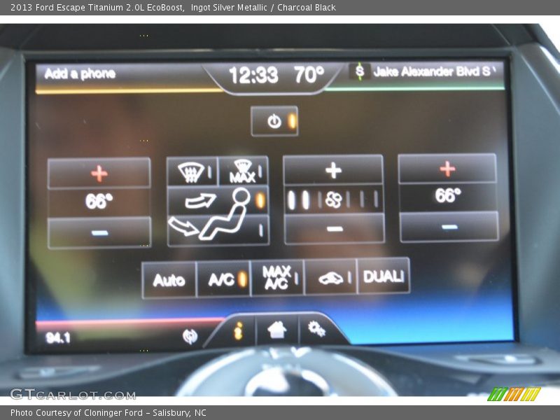 Ingot Silver Metallic / Charcoal Black 2013 Ford Escape Titanium 2.0L EcoBoost