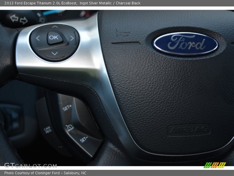 Ingot Silver Metallic / Charcoal Black 2013 Ford Escape Titanium 2.0L EcoBoost