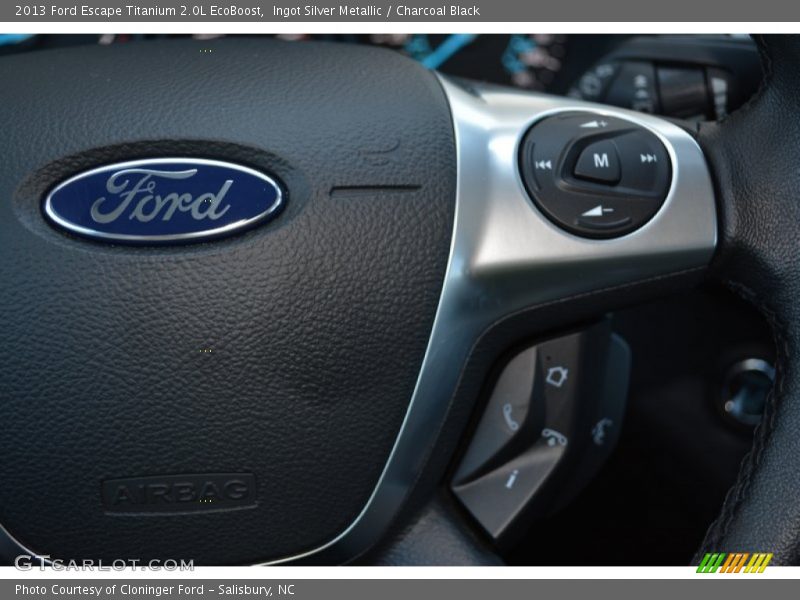Ingot Silver Metallic / Charcoal Black 2013 Ford Escape Titanium 2.0L EcoBoost