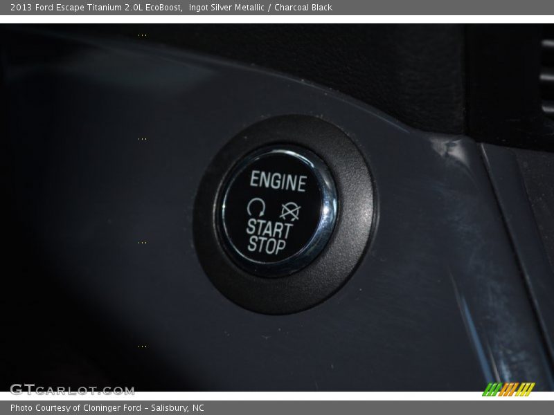 Ingot Silver Metallic / Charcoal Black 2013 Ford Escape Titanium 2.0L EcoBoost