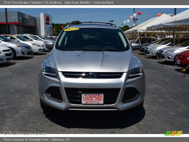 Ingot Silver Metallic / Charcoal Black 2013 Ford Escape Titanium 2.0L EcoBoost