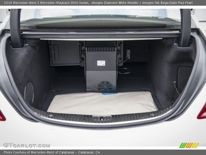 designo Diamond White Metallic / designo Silk Beige/Satin Red Pearl 2016 Mercedes-Benz S Mercedes-Maybach S600 Sedan