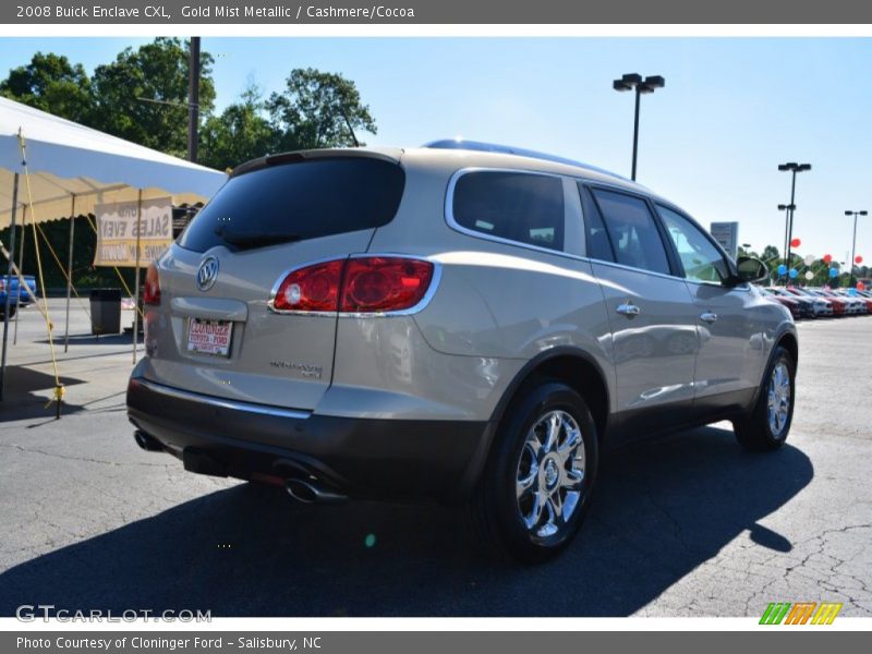 Gold Mist Metallic / Cashmere/Cocoa 2008 Buick Enclave CXL