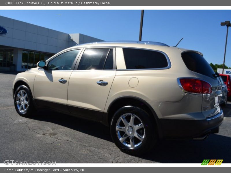 Gold Mist Metallic / Cashmere/Cocoa 2008 Buick Enclave CXL