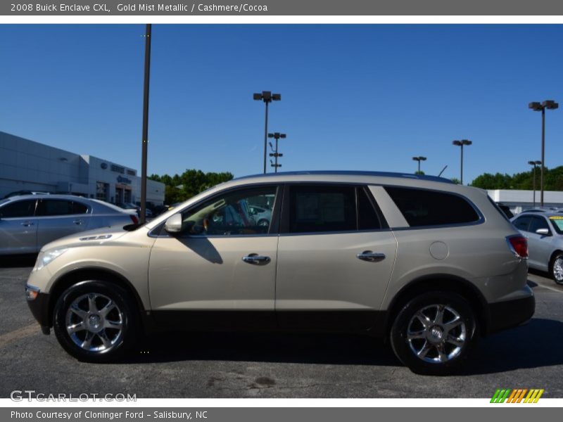 Gold Mist Metallic / Cashmere/Cocoa 2008 Buick Enclave CXL