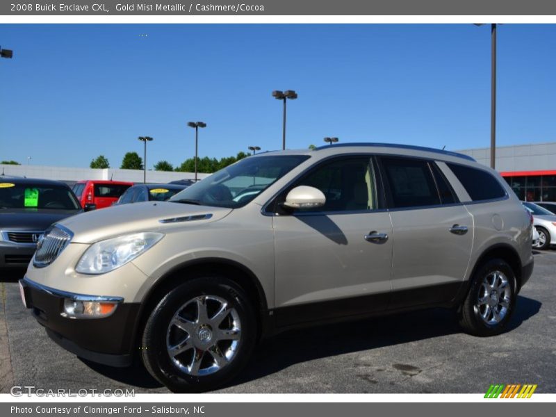 Gold Mist Metallic / Cashmere/Cocoa 2008 Buick Enclave CXL