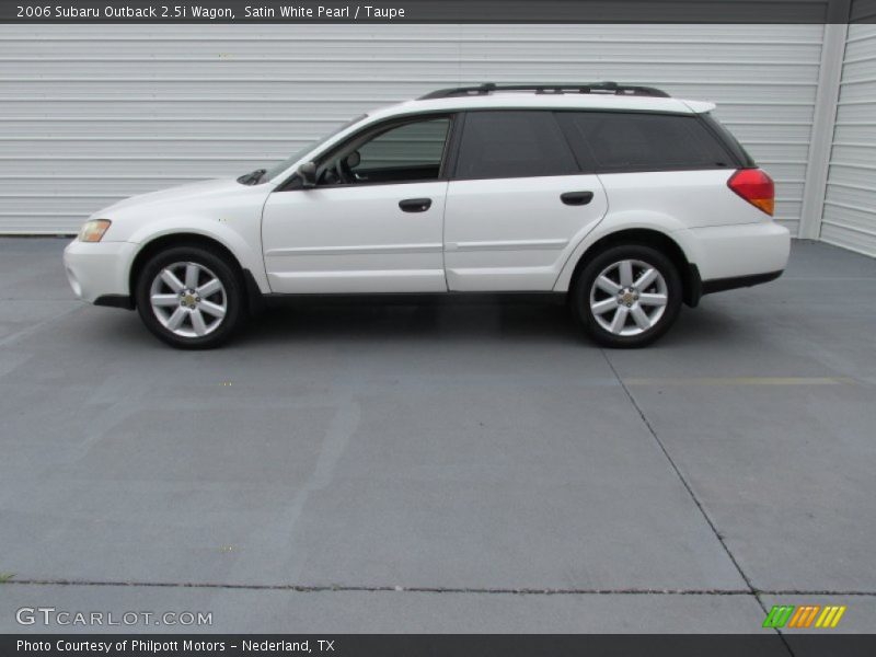 Satin White Pearl / Taupe 2006 Subaru Outback 2.5i Wagon