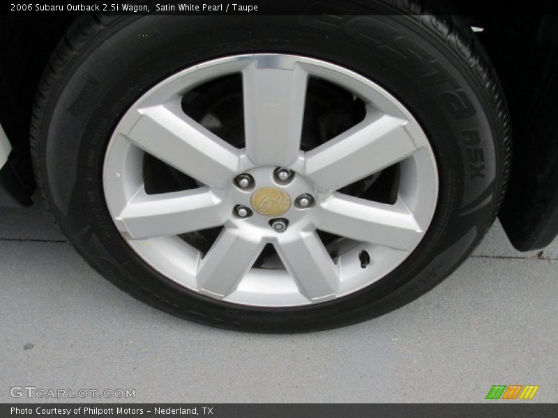 Satin White Pearl / Taupe 2006 Subaru Outback 2.5i Wagon