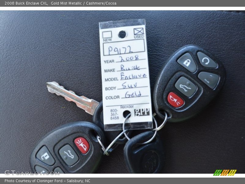 Gold Mist Metallic / Cashmere/Cocoa 2008 Buick Enclave CXL