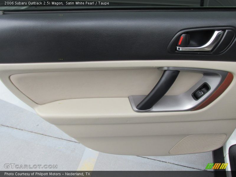 Satin White Pearl / Taupe 2006 Subaru Outback 2.5i Wagon