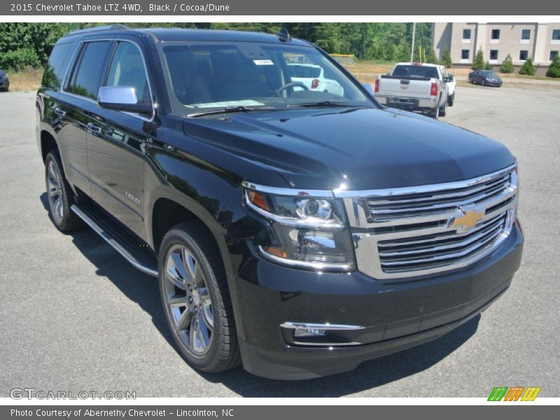 Black / Cocoa/Dune 2015 Chevrolet Tahoe LTZ 4WD
