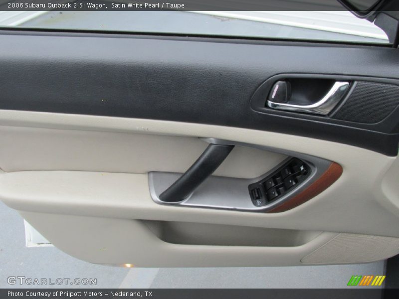 Satin White Pearl / Taupe 2006 Subaru Outback 2.5i Wagon