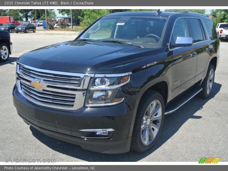 Black / Cocoa/Dune 2015 Chevrolet Tahoe LTZ 4WD