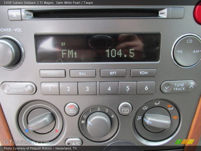 Satin White Pearl / Taupe 2006 Subaru Outback 2.5i Wagon