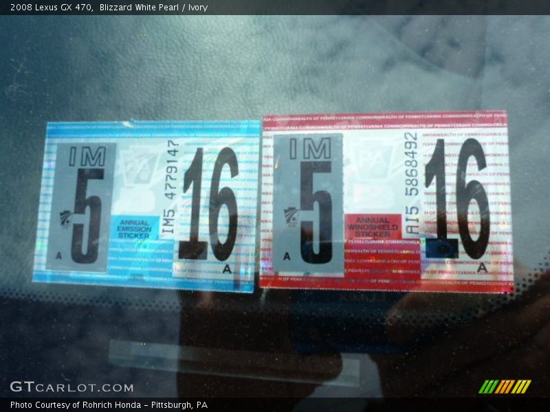 Blizzard White Pearl / Ivory 2008 Lexus GX 470